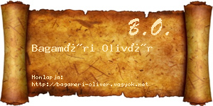 Bagaméri Olivér névjegykártya