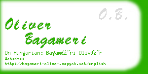 oliver bagameri business card